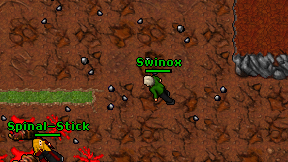 Swinox on screen