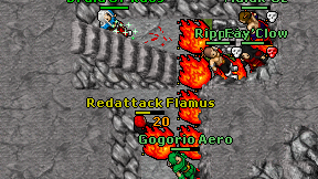 Redattack Flamus on screen
