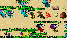 Swordsman Mange on screen