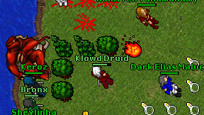 Klowd Druid on screen