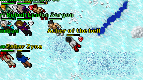 Acher of the hell on screen
