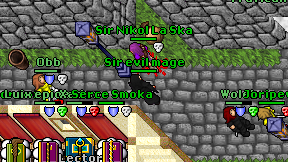 Sir evil mage on screen