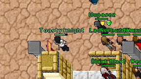 Toasty knight on screen