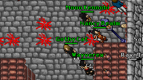 Gothy Cat on screen