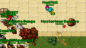 Mysterious Saphire on screen
