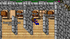 Blader of Fire on screen
