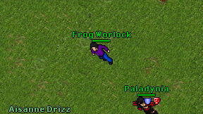Frog Worlock on screen