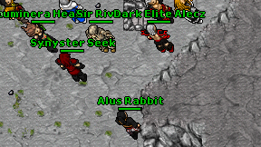 Alus Rabbit on screen