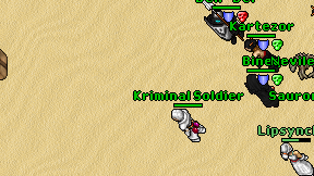 Kriminal Soldier on screen