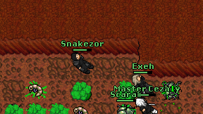 Snakezor on screen