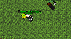 Tenote knight on screen