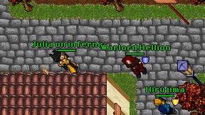 Julia on inferna on screen
