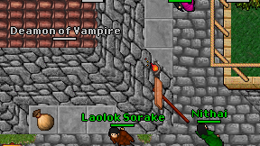 Deamon of Vampire on screen