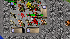 Azux Loco on screen