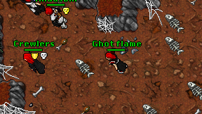 Ghot flame on screen