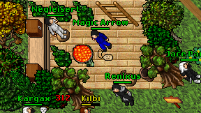Magic Arrow on screen