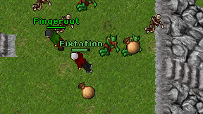Fixtation on screen