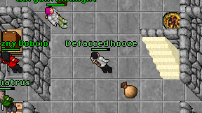 Defacced hooze on screen