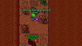 Fancy lucky rose on screen
