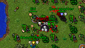 Angolf on screen