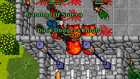 Duck Dodgers Knight on screen