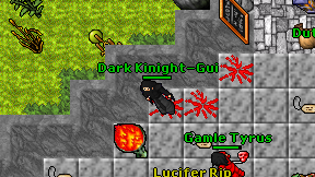 Dark Kinight-Gui on screen