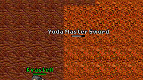 Yoda Master Sword on screen