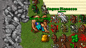 Snakerene on screen