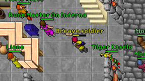 Breave soldier on screen