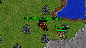 Blood Sword Knight on screen