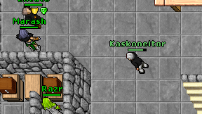 Kaskoneitor on screen