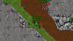 By dip on screen