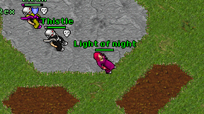 Light of night on screen