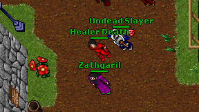 Healer Death on screen