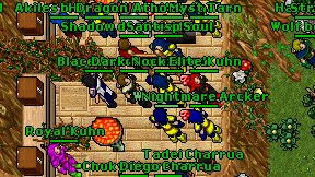 Shadow devil warrior on screen