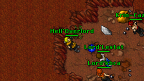 Hell'Overlord on screen