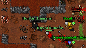 Hunter Humans on screen