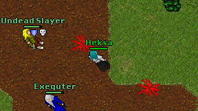 Heksa on screen