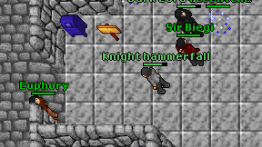 Knight hammerfall on screen
