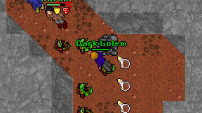Dark Golem on screen