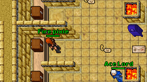 Fire pixie on screen