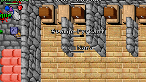Svamp-Fyrkant on screen