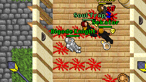 Bigode Knight on screen