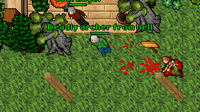 Deadly archer from hell on screen