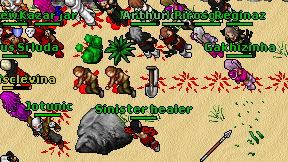 Sinister healer on screen