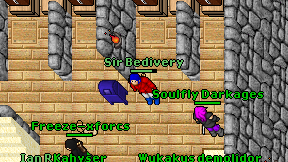 Sir Bedivery on screen