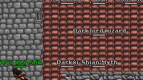 Dark lord wizard on screen