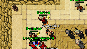 Barion on screen