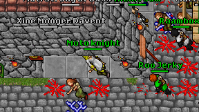 Moto knight on screen