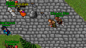 Chaos Din on screen